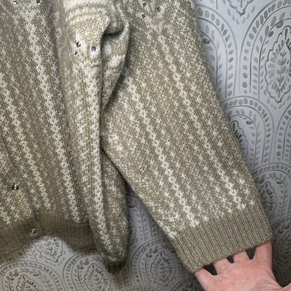 Cj Banks Women's Plus sized 2x Cardigan Rhinestones Sparkly Button Down - Picture 5 of 8